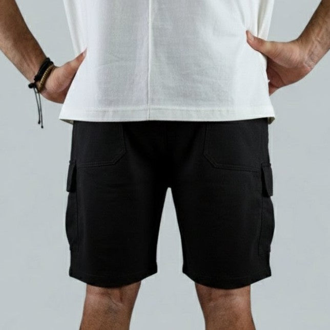 VA-Black Cargo Shorts