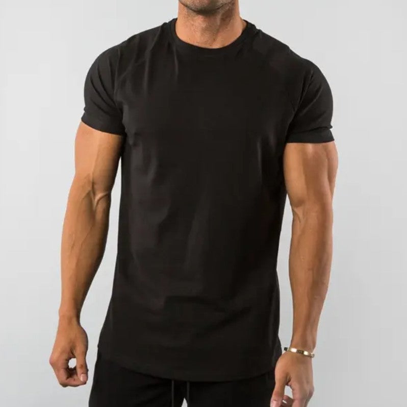 Cotton T-shirt with sporty cut