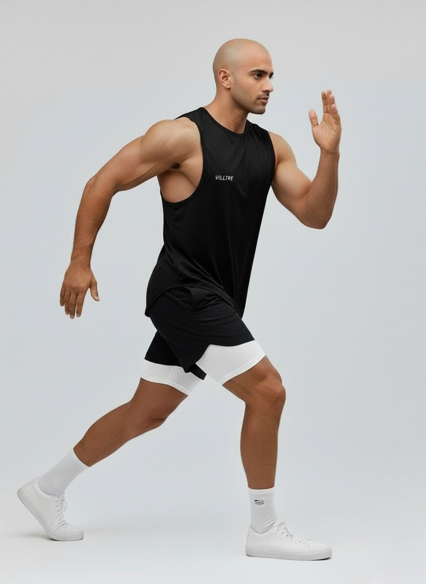 Vulture | Ultra-Lightweight Men’s Training Tank Top in Black