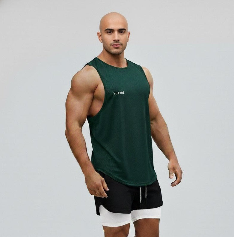 Vulture | Ultra-Lightweight Men’s Training Tank Top in Forst Green