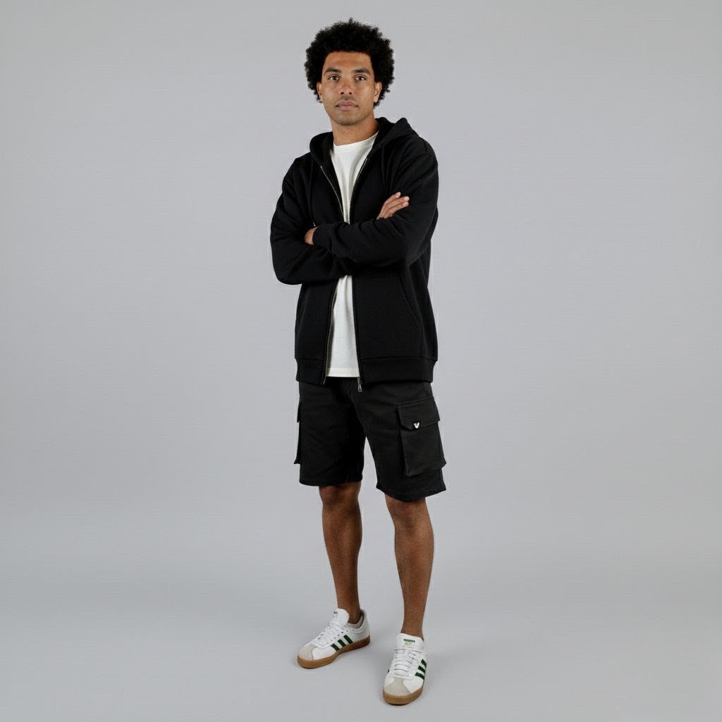 VA Winter Set | Hoodie+Tee+black Shorts