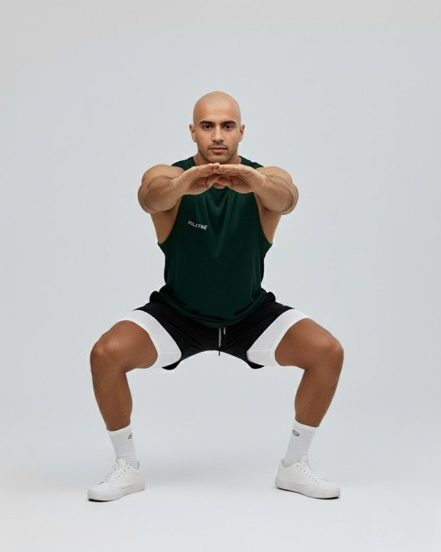 Vulture | Ultra-Lightweight Men’s Training Tank Top in Forst Green
