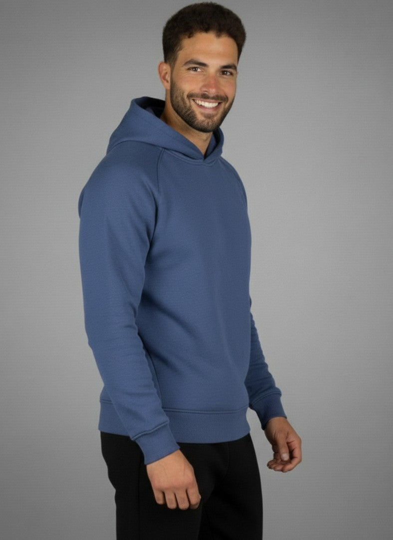 VA Essentials Hoodie – Sport Edge in Steel-blue