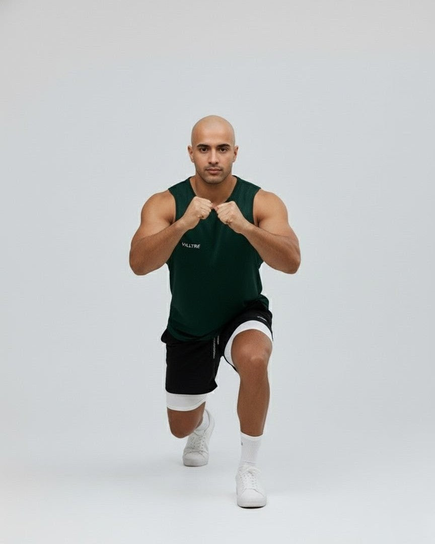 Vulture | Ultra-Lightweight Men’s Training Tank Top in Forst Green