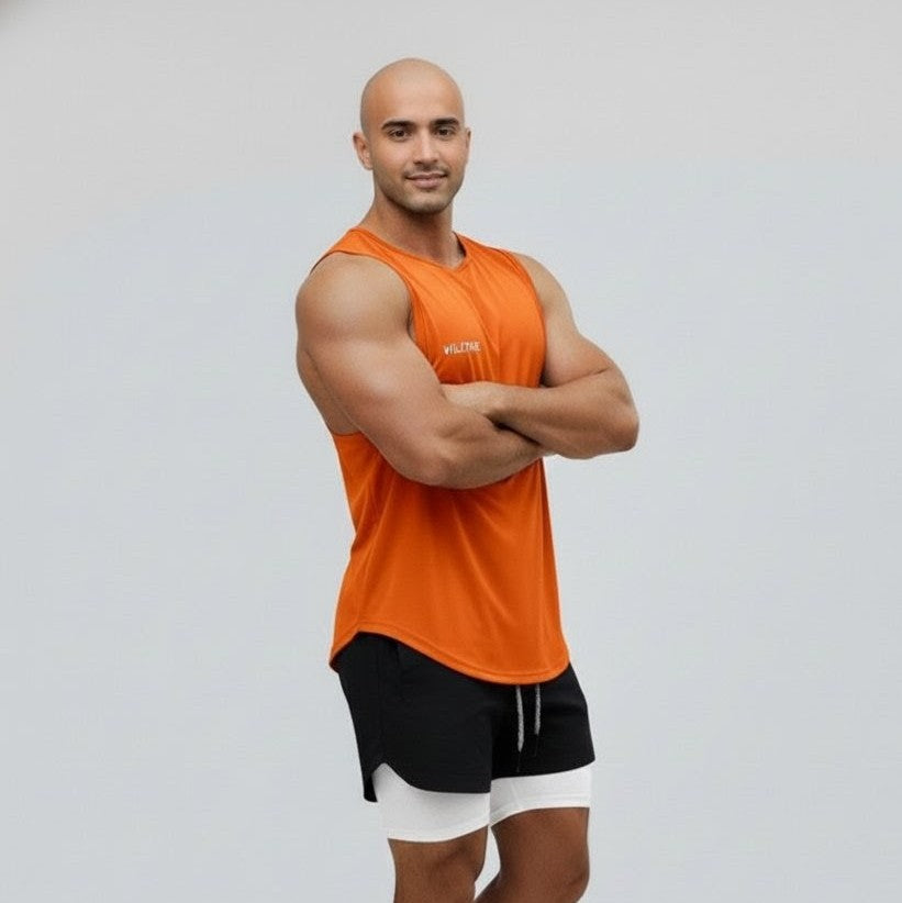 Vulture | Ultra-Lightweight Men’s Training Tank Top | Orange