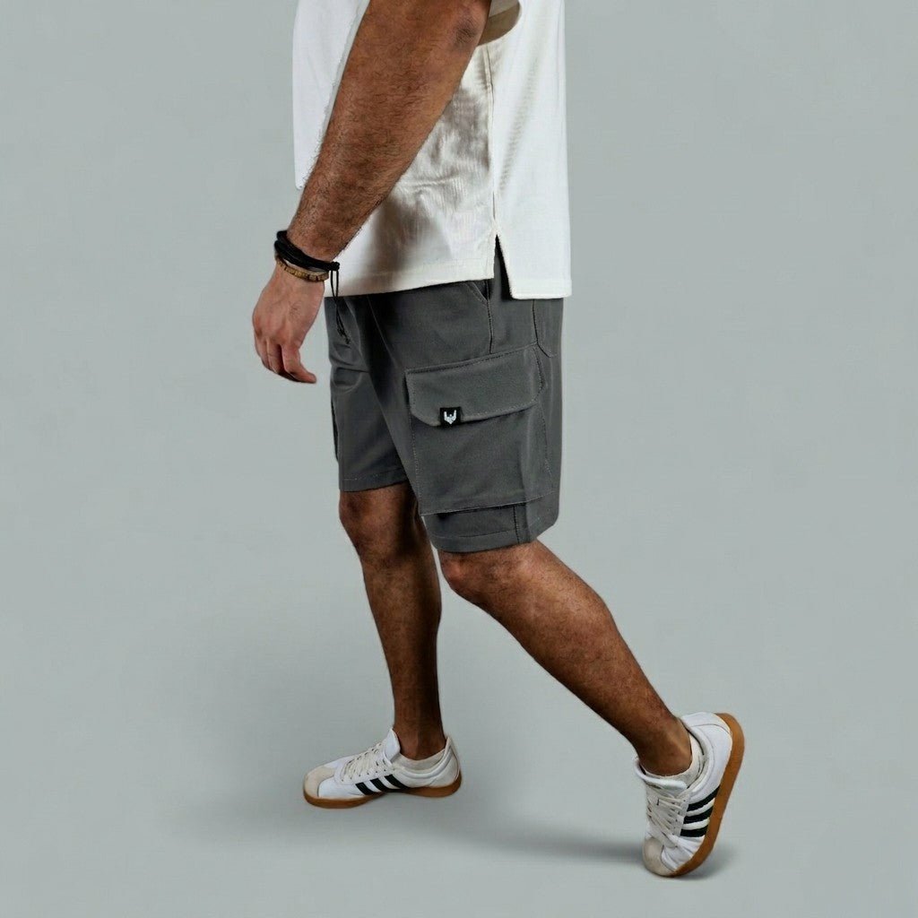 VA-Gray Cargo Shorts