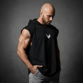 Vulture Athletic Tank Top Hoodie in Black