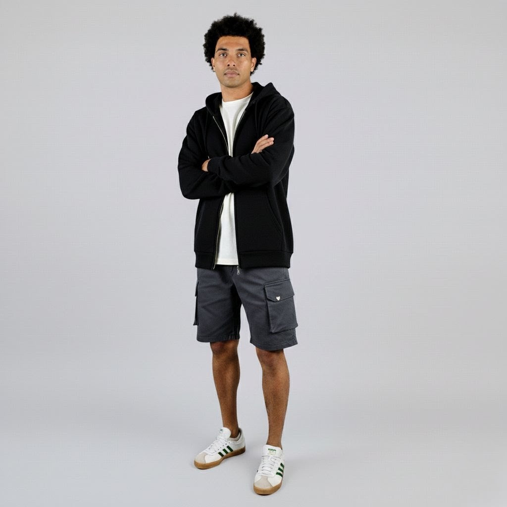 VA Winter Set | Hoodie+Tee+Grey Shorts
